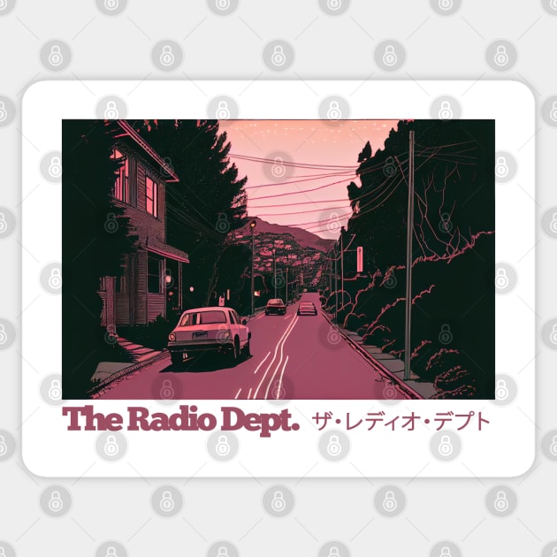 The Radio Dept • • Original Fan Retro Design Sticker by unknown_pleasures